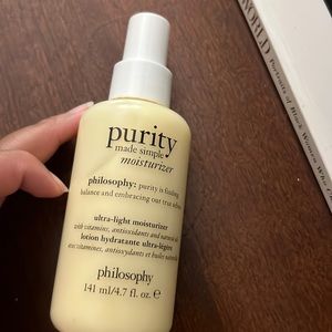 Philosophy’s purity made simple moisturizer